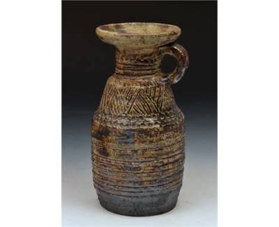 Saltglazed stoneware vessel, Denise Wren, 1950s-1970s