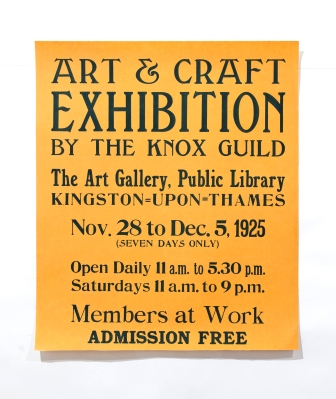Poster advertising Knox Guild Exhibition, 1925, Kingston Heritage Service Collection
